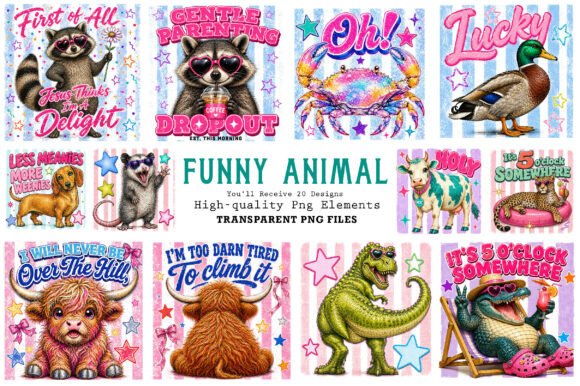 Add Whimsy to Your Designs with Striped Animal Illustrations