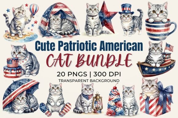 Adorable Feline Festivity: A Clipart Collection for Your Projects