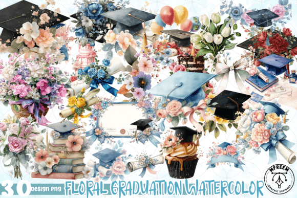 Bring Academic Milestones to Life with Floral Watercolor
