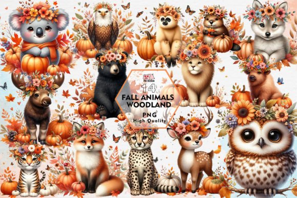 Designing with the Spirit of the Forest: Fall Animals Woodland Clipart