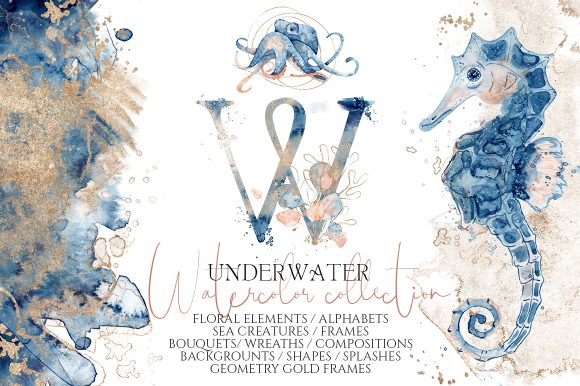 Dive Into Creativity: The Underwater Watercolor Collection