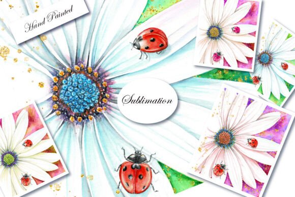 Watercolor Flower Sublimation: The Art of Hand-Drawn Elegance